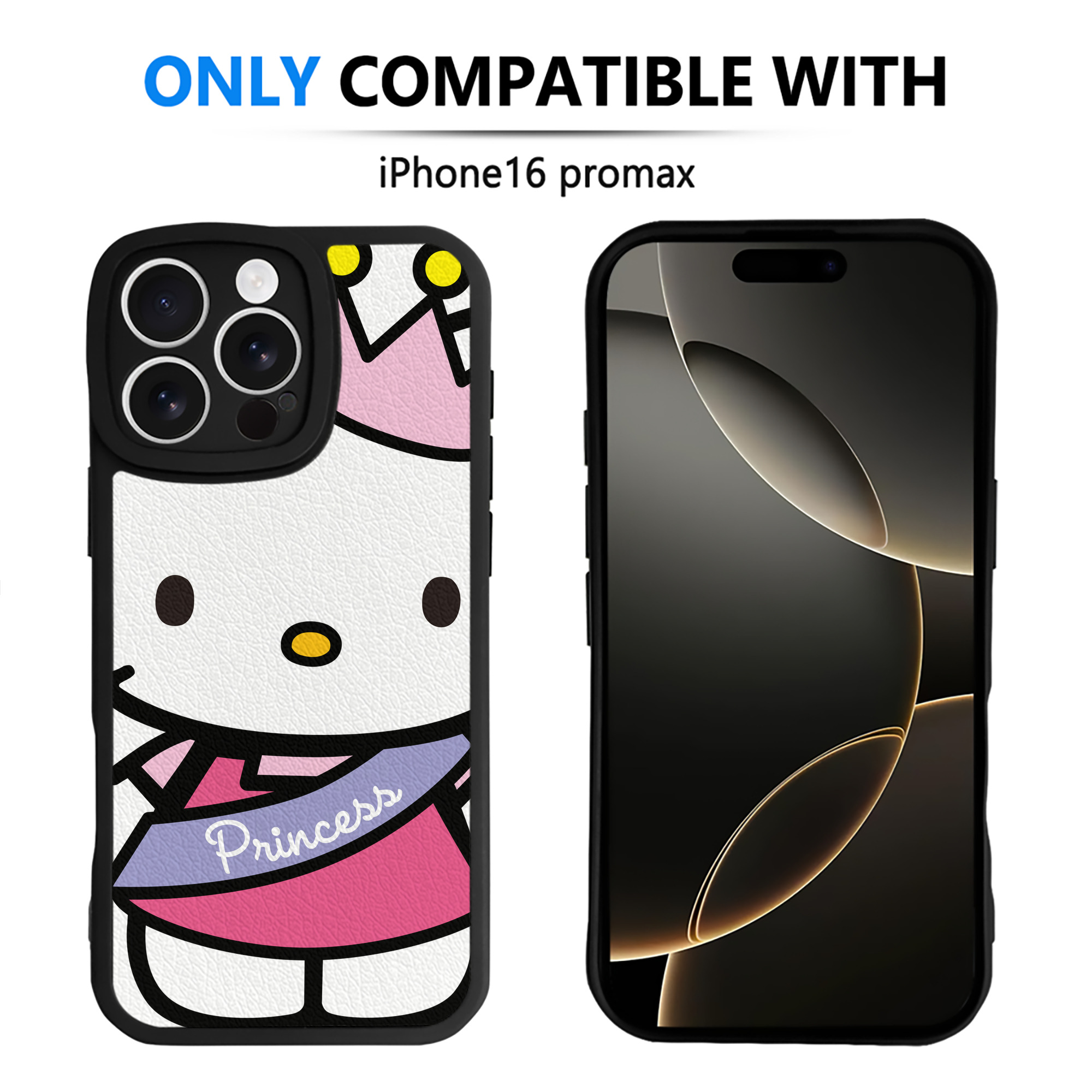 （画像用） Hello Kitty ハローキティ 【iPhone 16シリーズ対応】シリコンスマホケース（レザー調） 材質：シリコン